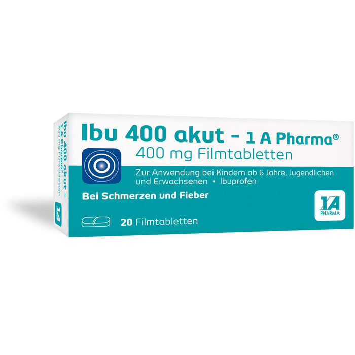 Ibu 400 akut - 1 A Pharma Filmtabletten, 20 St. Tabletten