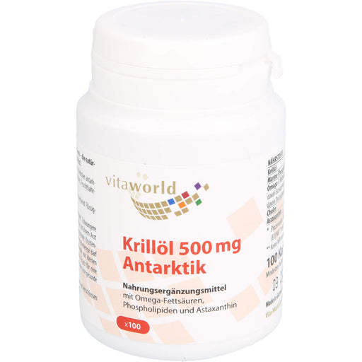 Vitaworld Krillöl Antarktik 500 mg Kapseln, 100 St. Kapseln