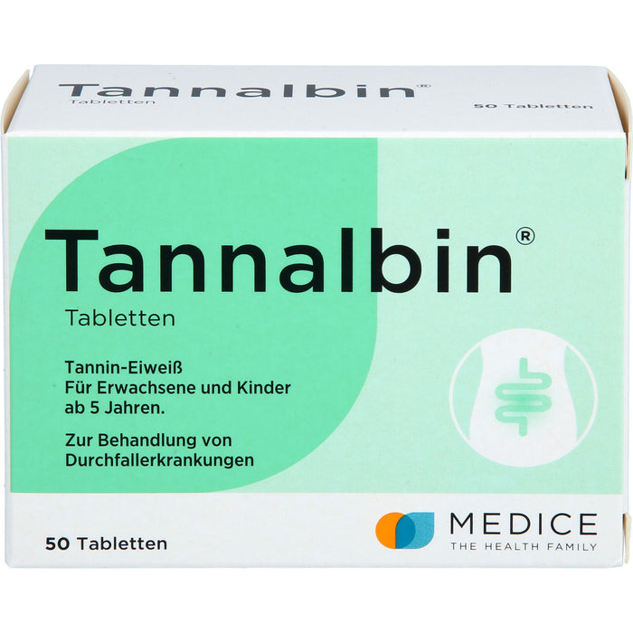 Tannalbin Tabletten 500 mg, 50 St. Tabletten