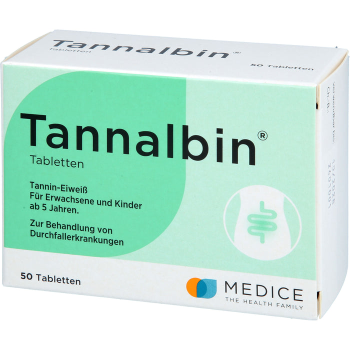 Tannalbin Tabletten 500 mg, 50 St. Tabletten