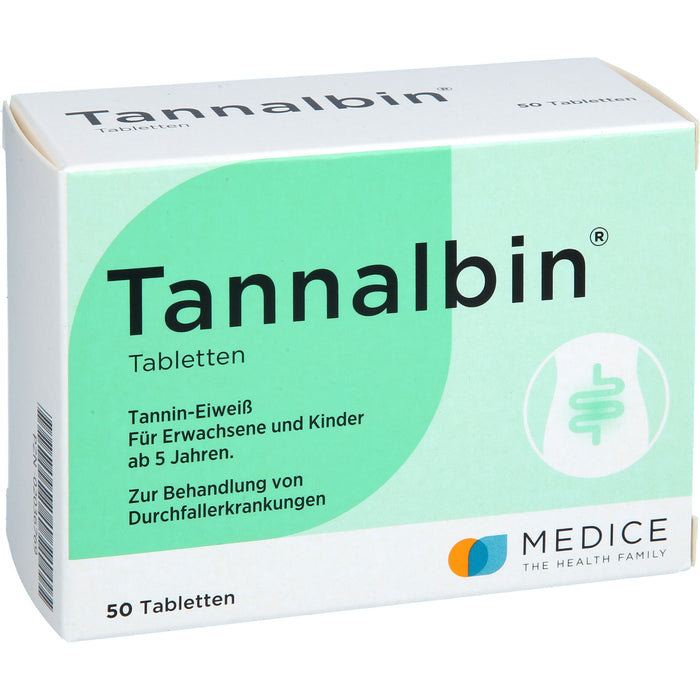 Tannalbin Tabletten 500 mg, 50 St. Tabletten