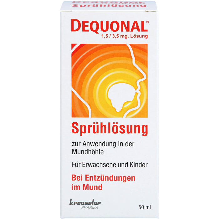 DEQUONAL Sprühlösung bei Entzündungen im Mund, 50 ml Lösung
