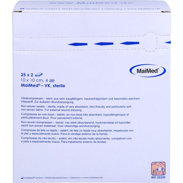 MaiMed Vlieskompressen 10 x 10 cm 4-fach steril, 50 St. Kompressen