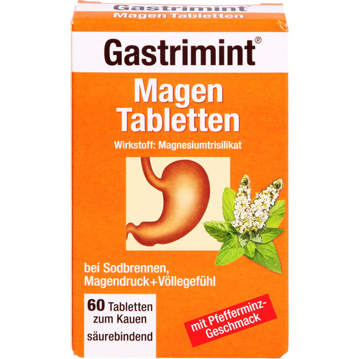 Bad Heilbrunner Gastrimint Magen-Tabletten zum Kauen, 60 St. Tabletten