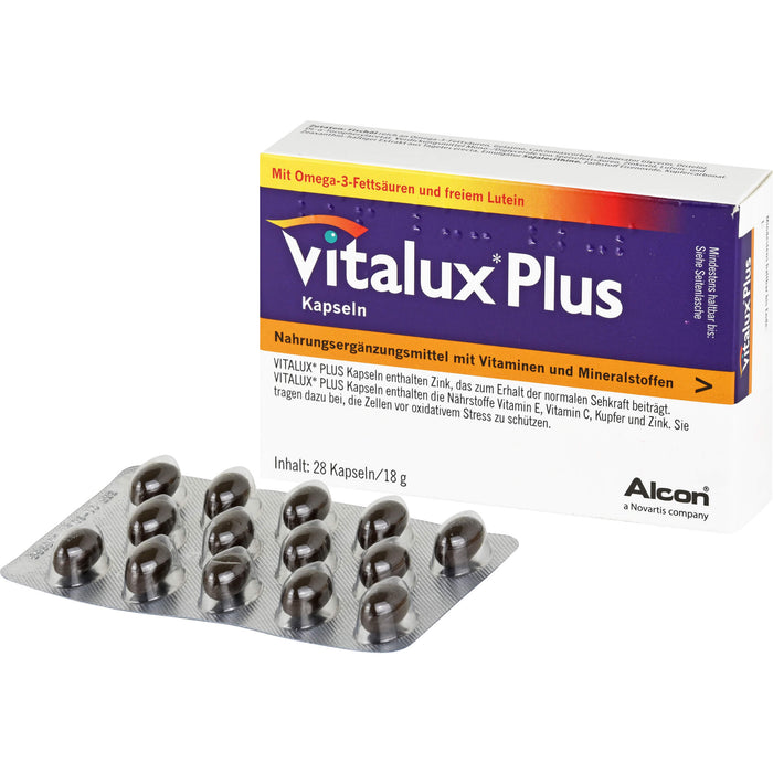 Vitalux plus Lutein und Omega 3 Kapseln, 84 St. Kapseln