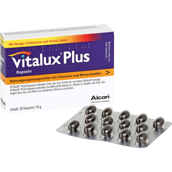 Vitalux plus Lutein und Omega 3 Kapseln, 84 St. Kapseln