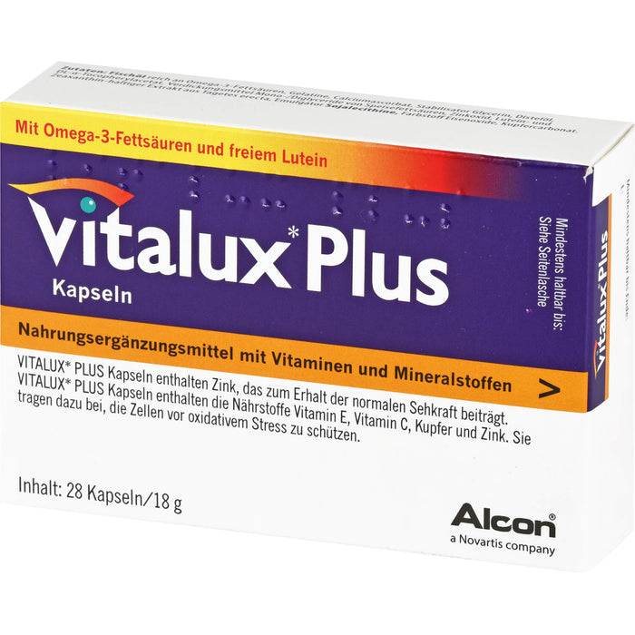 Vitalux plus Lutein und Omega 3 Kapseln, 84 St. Kapseln