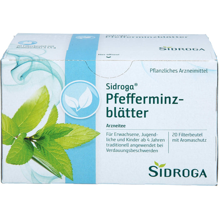 Sidroga Pfefferminzblätter Arzneitee, 20 St. Filterbeutel