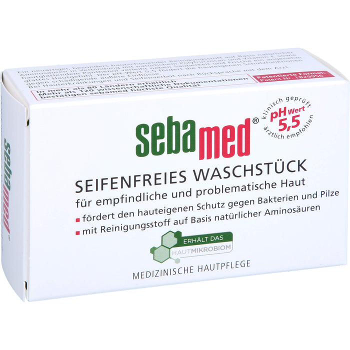 Sebamed seifenfreies Waschstück für empfindliche & problematische Haut, 150 g Körperpflege