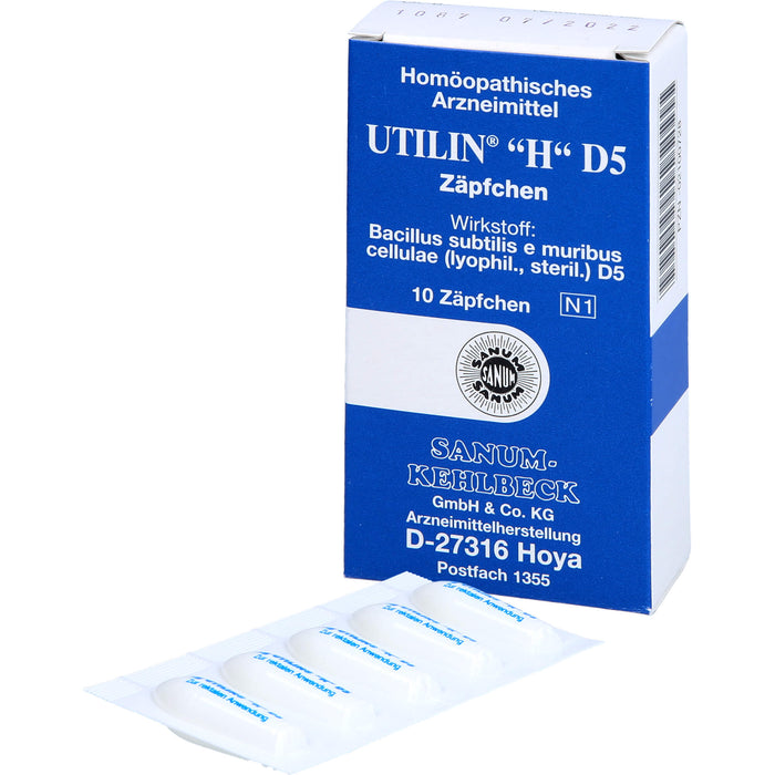 SANUM-KEHLBECK Utilin H D5 Zäpfchen, 10 St. Zäpfchen