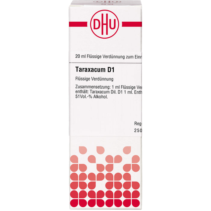 Taraxacum D1 DHU Dilution, 20 ml Lösung
