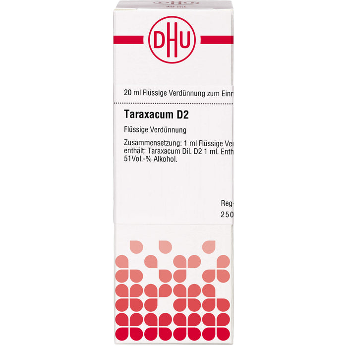 Taraxacum D2 DHU Dilution, 20 ml Lösung