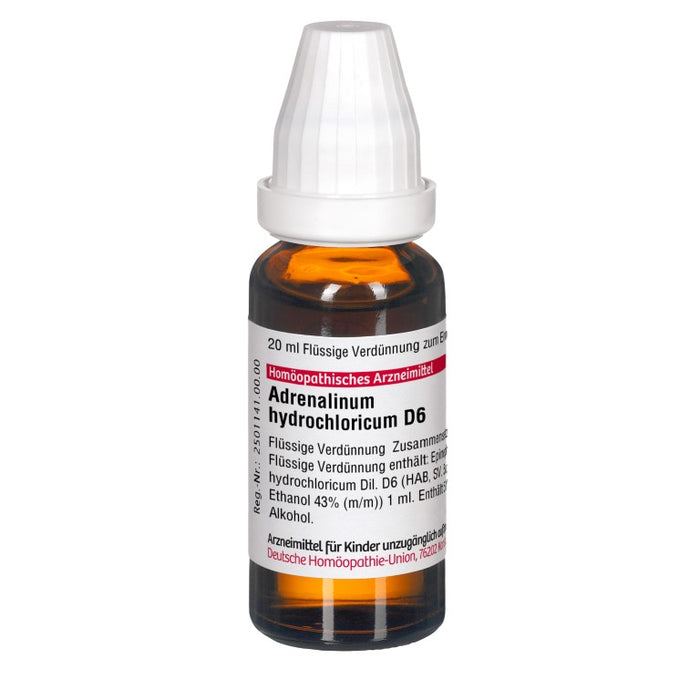 Adrenalinum hydrochloricum D6 DHU Dilution, 20 ml Lösung