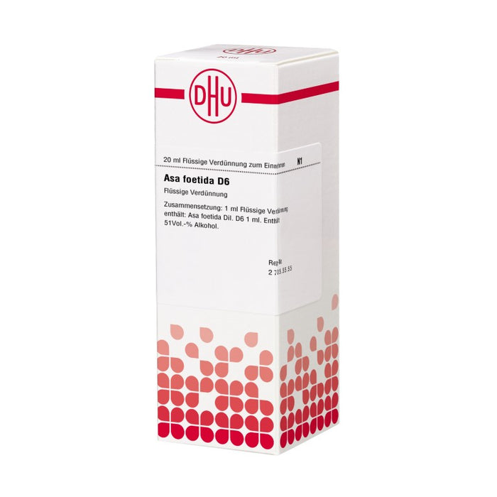 Asa foetida D6 DHU Dilution, 20 ml Lösung