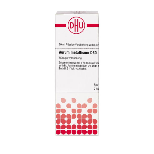 DHU Aurum metallicum D30 Dilution, 20 ml Lösung