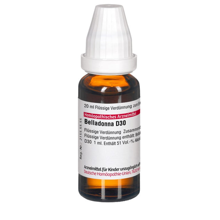 Belladonna D30 DHU Dilution, 20 ml Lösung