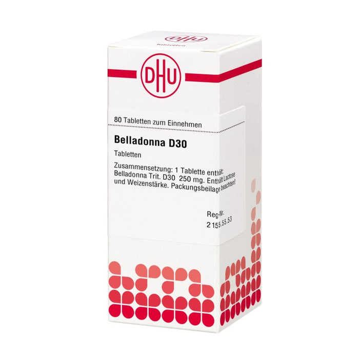 Belladonna D30 DHU Tabletten, 80 St. Tabletten