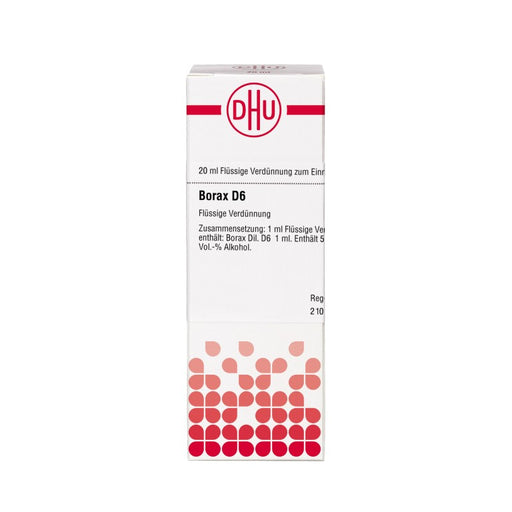 DHU Borax D6 Dilution, 20 ml Lösung
