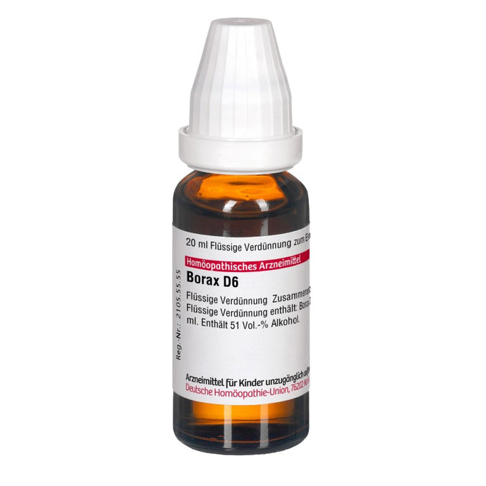 Borax D6 DHU Dilution, 20 ml Lösung