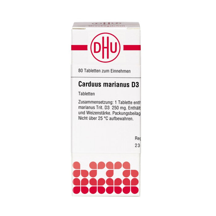 DHU Carduus marianus D3 Tabletten, 80 St. Tabletten