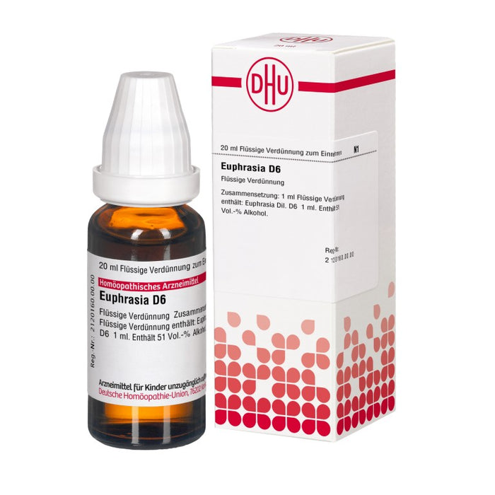 Euphrasia D6 DHU Dilution, 20 ml Lösung
