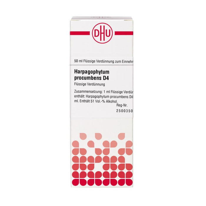 Harpagophytum procumbens D4 DHU Dilution, 50 ml Lösung
