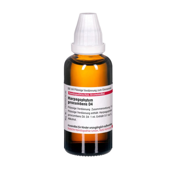 Harpagophytum procumbens D4 DHU Dilution, 50 ml Lösung