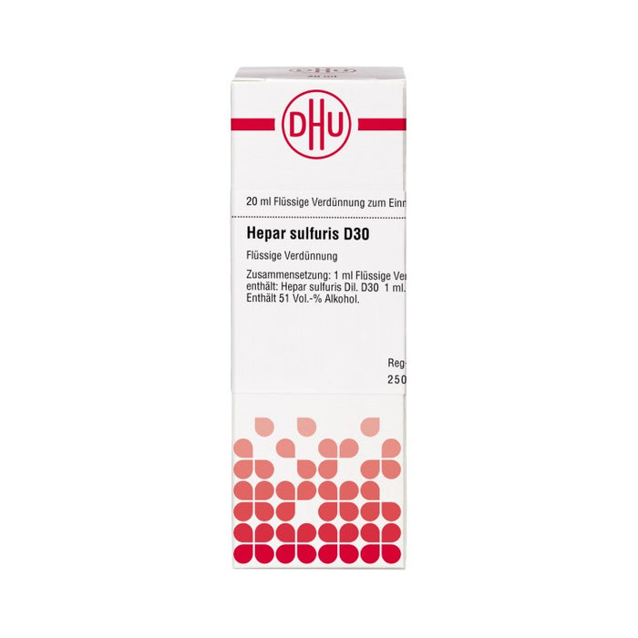 DHU Hepar sulfuris D30 Dilution, 20 ml Lösung