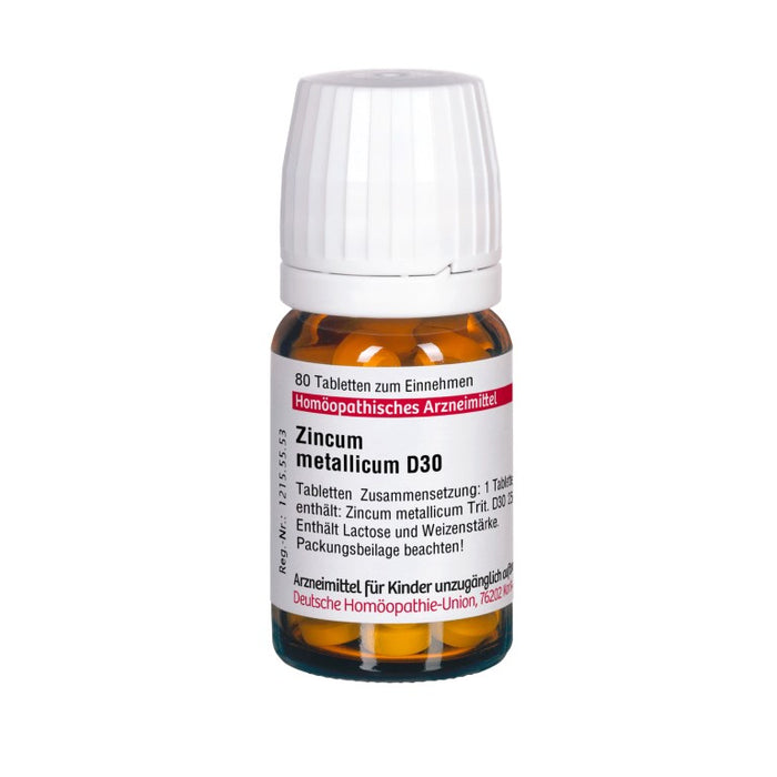 Zincum metallicum D30 DHU Tabletten, 80 St. Tabletten