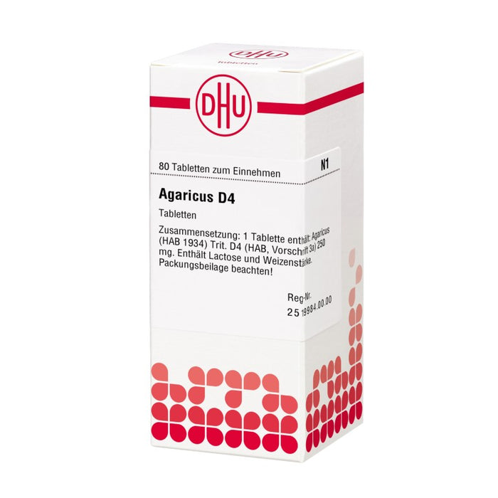 DHU Agaricus D4 Tabletten, 80 St. Tabletten