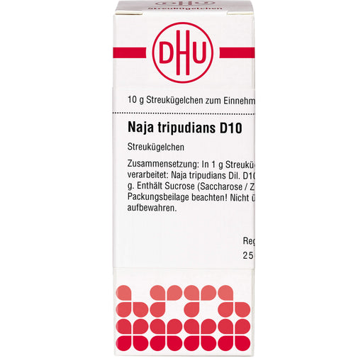 Naja tripudians D10 DHU Globuli, 10 g Globuli
