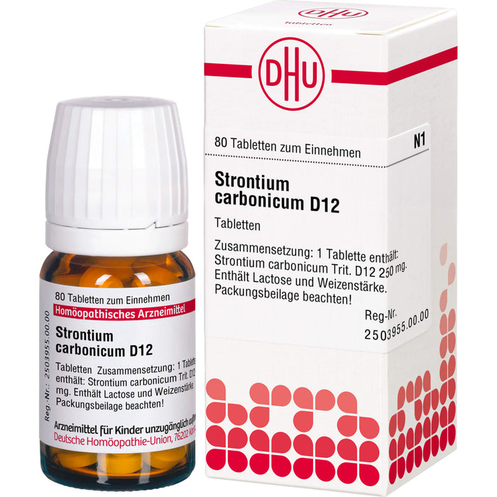 Strontium carbonicum D12 DHU Tabletten, 80 St. Tabletten