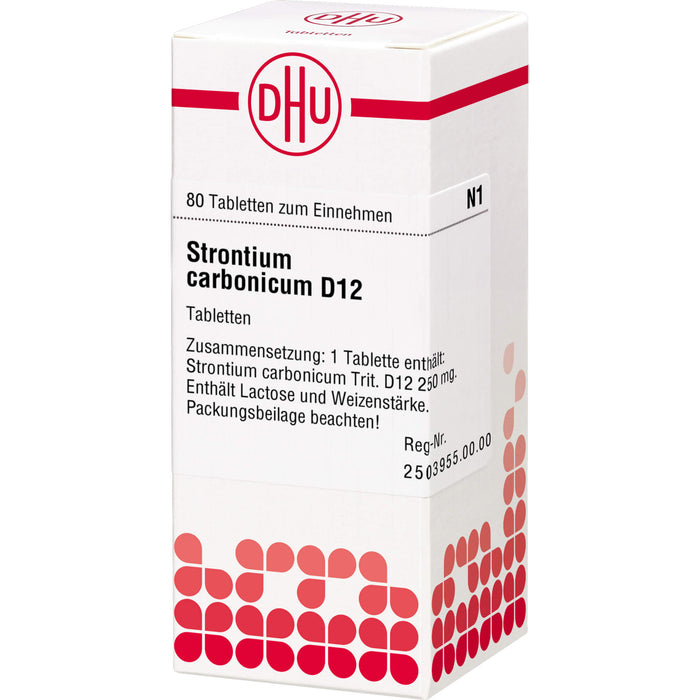Strontium carbonicum D12 DHU Tabletten, 80 St. Tabletten