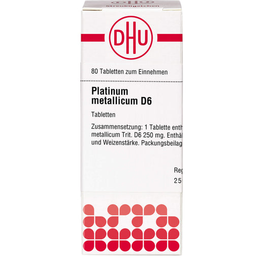 Platinum metallicum D6 DHU Tabletten, 80 St. Tabletten
