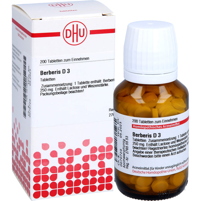 Berberis D3 DHU Tabletten, 200 St. Tabletten