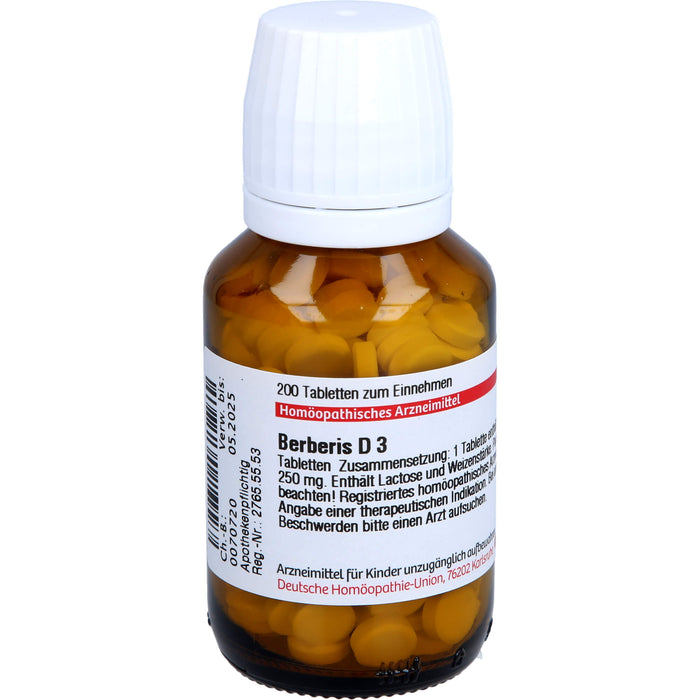 Berberis D3 DHU Tabletten, 200 St. Tabletten