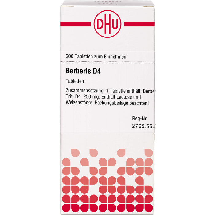 Berberis D4 DHU Tabletten, 200 St. Tabletten