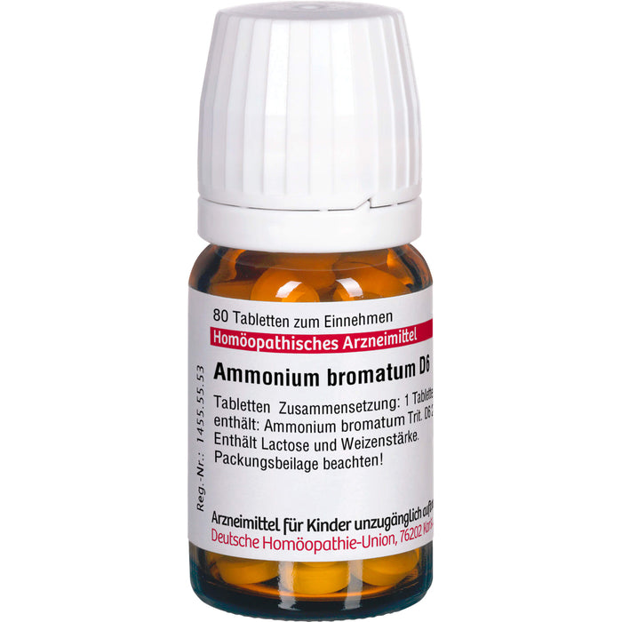 Ammonium bromatum D6 DHU Tabletten, 80 St. Tabletten