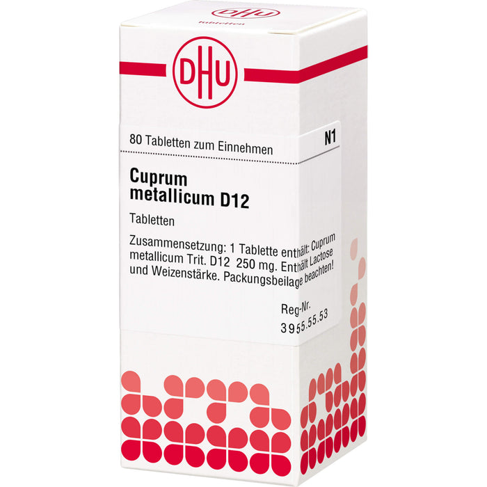 Cuprum metallicum D12 DHU Tabletten, 80 St. Tabletten