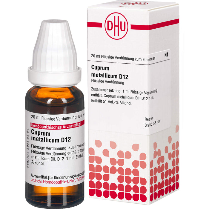 Cuprum metallicum D12 DHU Dilution, 20 ml Lösung