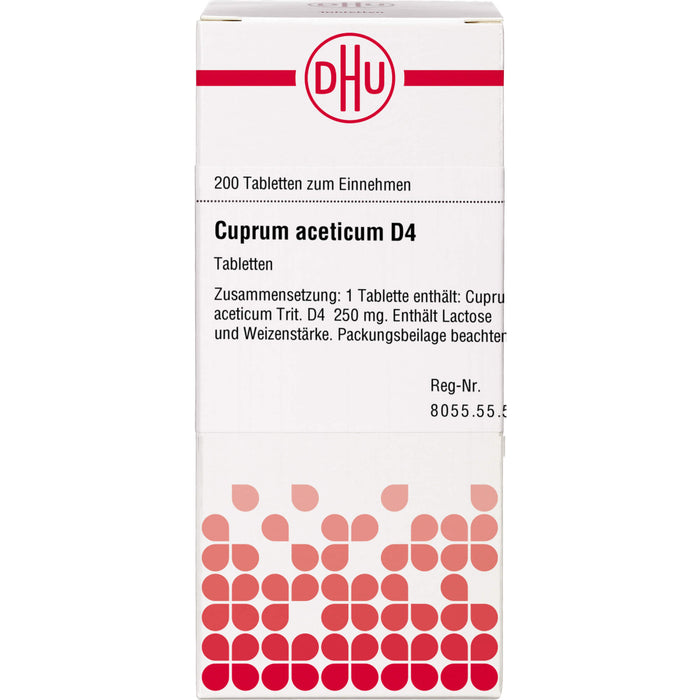 Cuprum aceticum D4 DHU Tabletten, 200 St. Tabletten