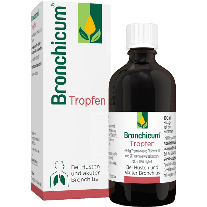 Bronchicum Tropfen bei Husten und akuter Bronchitis, 100 ml Solution