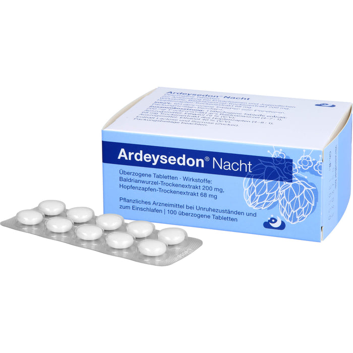 Ardeysedon Nacht Tabletten bei nervös bedingten Einschlafstörungen, 100 St. Tabletten