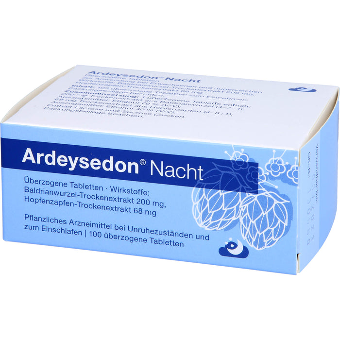Ardeysedon Nacht Tabletten bei nervös bedingten Einschlafstörungen, 100 St. Tabletten