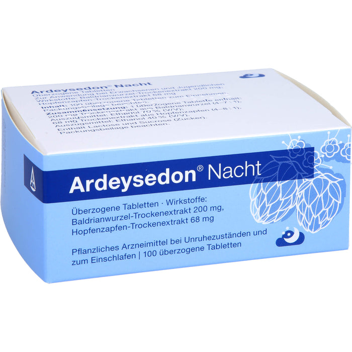 Ardeysedon Nacht Tabletten bei nervös bedingten Einschlafstörungen, 100 St. Tabletten