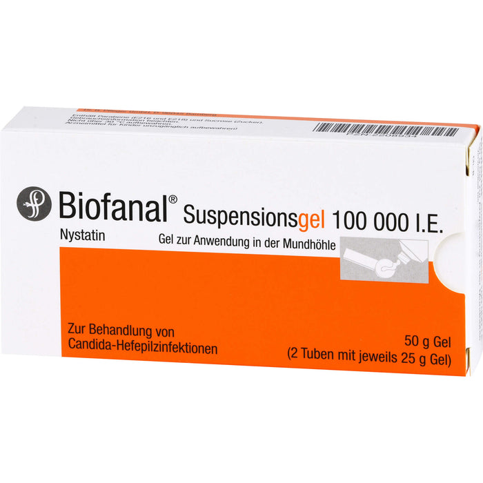 Biofanal® Suspensionsgel 100 000 I.E., Gel zur Anwendung in der Mundhöhle, 50 g Gel