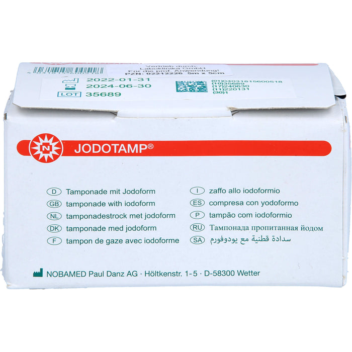 Jodotamp Tamponadestreifen 5mx5cm, 1 St TPN