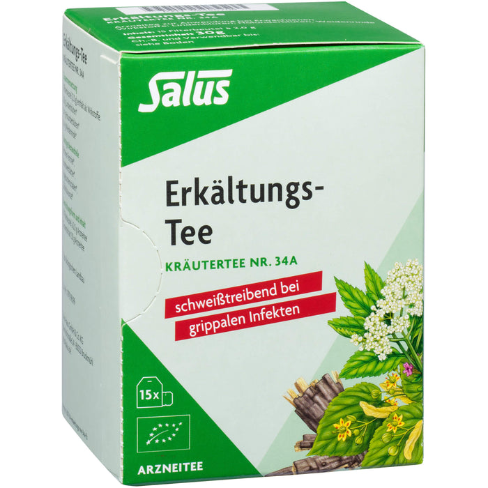 Salus Erkältungs-Tee Nr. 34 a bei grippalen Infekten, 15 St. Filterbeutel