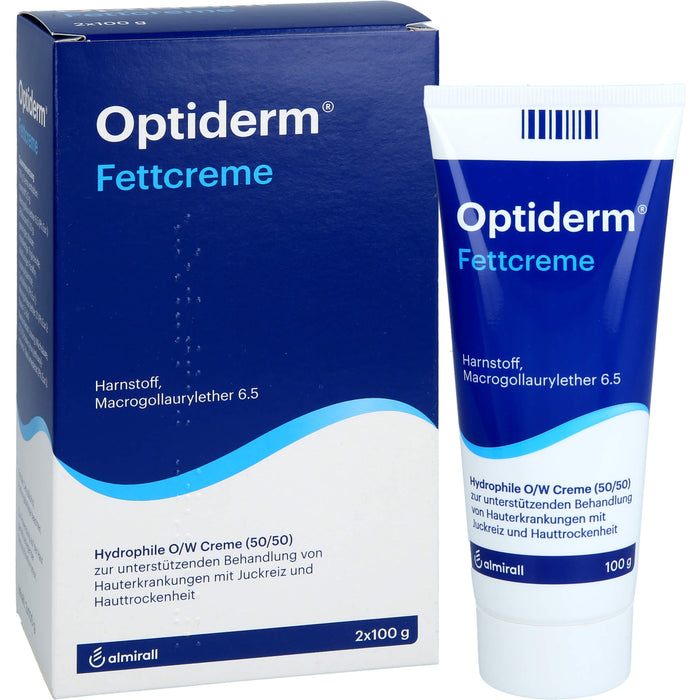 Optiderm Fettcreme bei Juckreiz und Hauttrockenheit, 200 g Creme