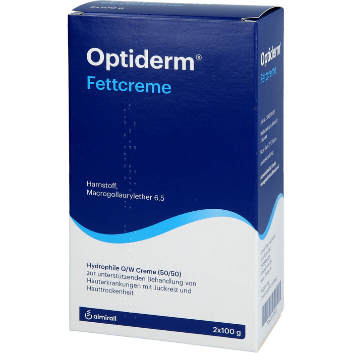 Optiderm Fettcreme bei Juckreiz und Hauttrockenheit, 200 g Creme
